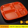 Thickened Melamine 4-Compartment Square Tray