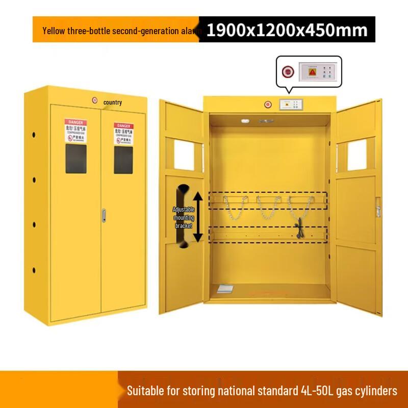 WEZHO Industrial Gas Cylinder Storage Cabinet