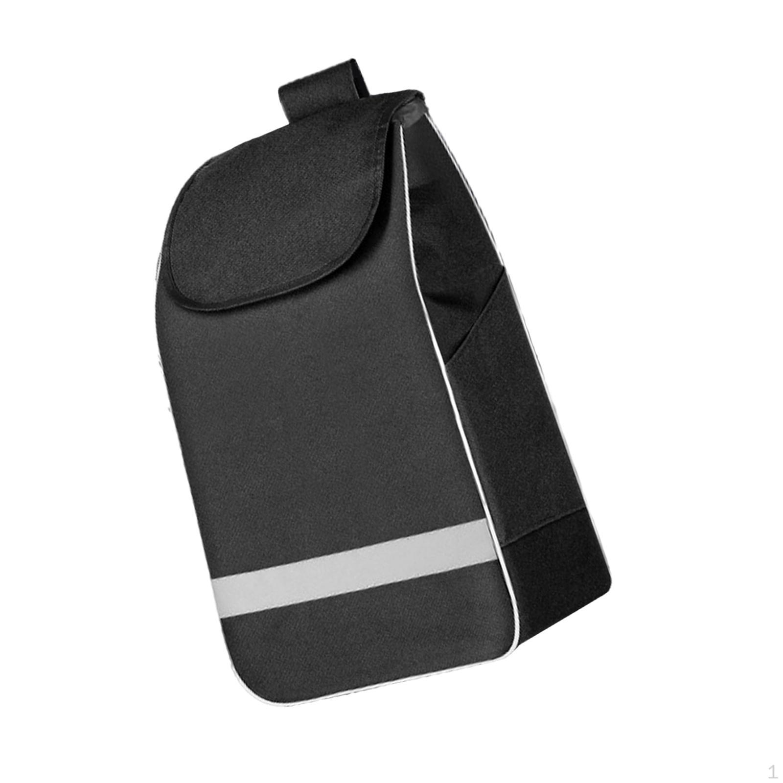 

Складна сумка для продуктового візка для зручного зберігання чорний