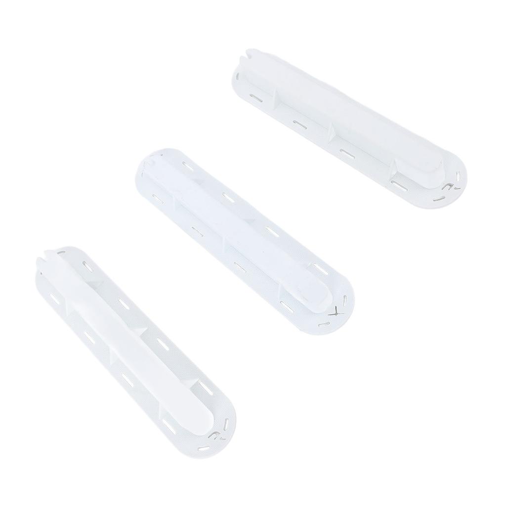 3PCS Fin Box Set PVC Surfboard Surf Fins Plugs Set with Screws Key for Paddle Board Fin Replacement White
