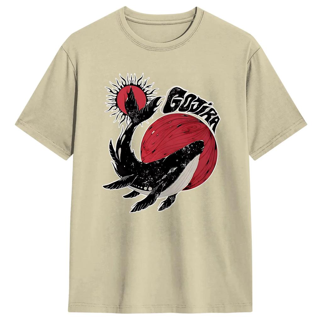 Fun Rock Band Gojiras Tour Summer Fashion Crew Neck Short Sleeve T-shirt, Men Plus Size Top Women And Men T-shirt