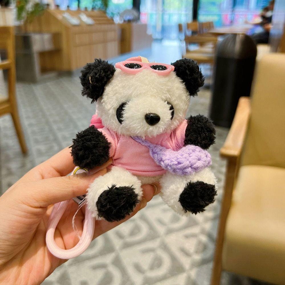 Cute Cartoon Plush Little Bear Pendant Soft Bag Charm Backpack Decorations