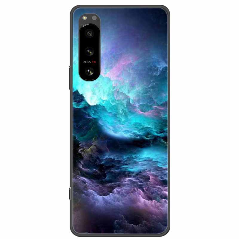 Pro Sony Xperia 5 / 5 II / 5 III Pouzdro TPU Měkký Silikon Nárazuvzdorná Pouzdra pro Sony Xperia 5 III Kryt Telefonu 5II 5III Vlk Lvi