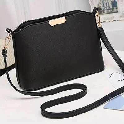 Elegant Quilted Shoulder Bag For Women Textured PU Leather Adjusted Strap Crossbody Bags For Daily Used