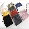 Women's Summer Loose Casual Sweatpants Solid Color Comfortable Simple Cotton Linen Shorts