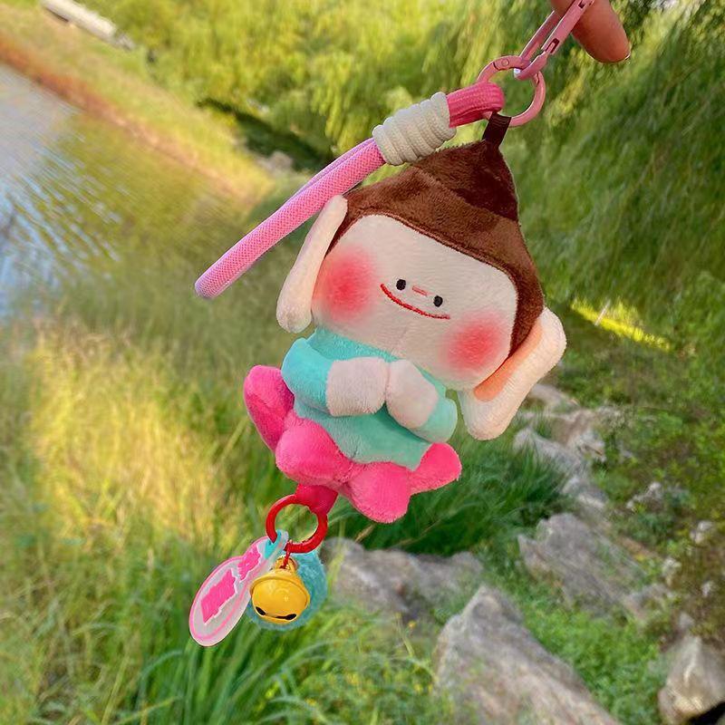 New Version of Yungang Grotto Buddha Small Companion Lotus Buddha Merchandise Souvenir Keychain Doll Plush Pendant Doll Cute