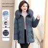 XueZhongFei Mid-Length Women's Down Jacket with Fox Fur Collar