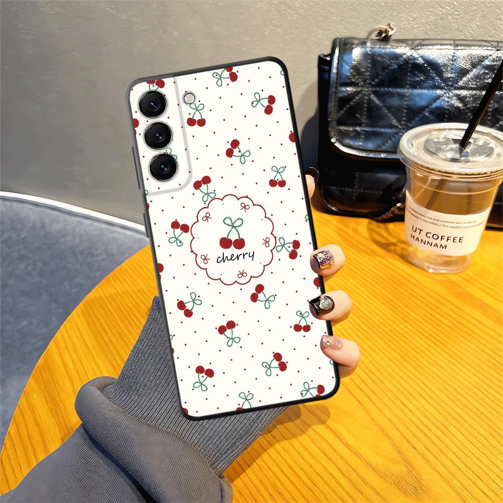 Cartoon Cherry Case for Samsung Galaxy A25 A16 A55 A23 A57 A15 A73 A51 A05 A53 A17 A06 A52 A36 A37 Phone Cover A12 A70 A41 A13