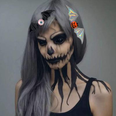 Halloween Hårnål Mörk Stil Fladdermusvingar Pumpa Ögonglob Design Parodi Hårklämma Mångsidig Gotisk Gatufest Håraccessoar