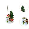 Christmas Decoration Desktop Ornament Crafts Collectible Xmas Statue Tree Figurine for