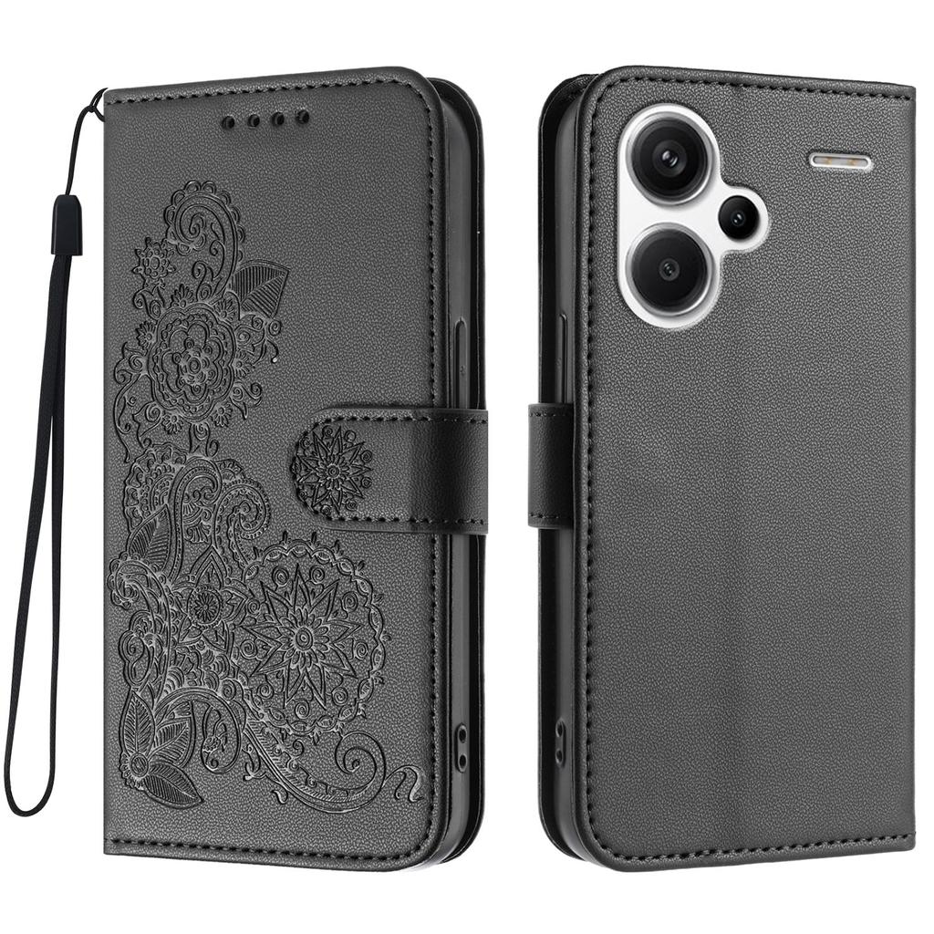 Pentru Xiaomi Redmi Note 13 Pro+ 5G Huse de Telefon Mandala Floare Piele Portofel Husă Mobilă cu Curea