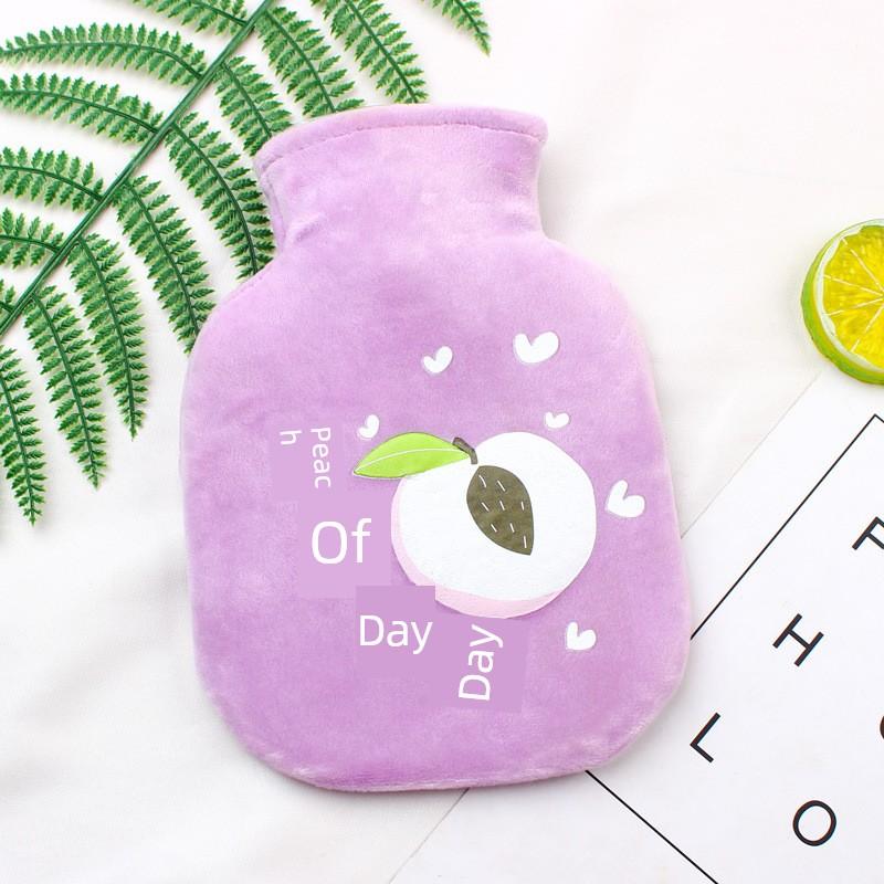 Hot Water Bottle for Women, Portable Mini Cute Plush Small Size, Filled with Water, for Warming Hands and Stomach, Specifically for Use in Bed