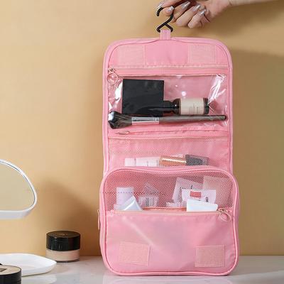 Sac de Toilette Portatif à Croc Multifonctionnel de Voyage Imperméable Résistant à l'Usure Rangement Multi-couches Grande Capacité Sac à Maquillage