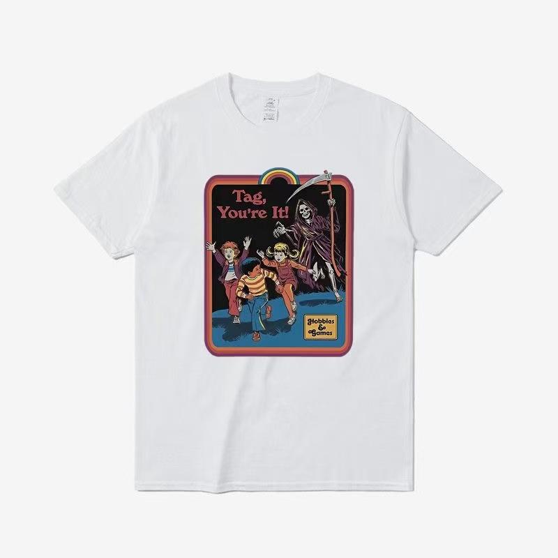 Neue verrückte und kreative bedruckte T-Shirts für Sommer und Herbst 2025 lässige und sportliche kurzärmelige Streetwear für Männer und Frauen