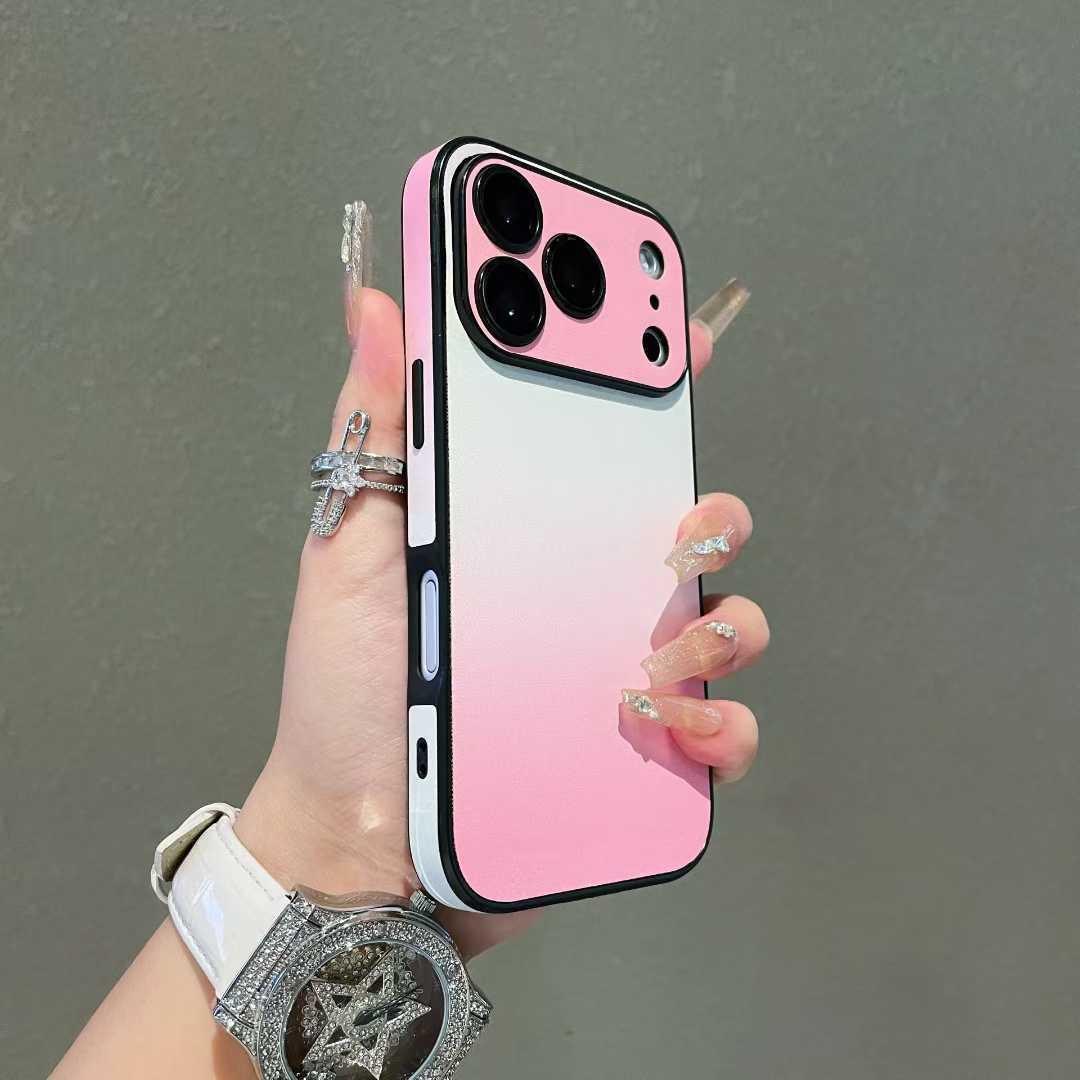 

Gradient Blurring Skin Sticker Phone Case for Apple 17 Pro Max - Winter Fresh Style with 16 Lens Film for a Girly Look 14PLUS