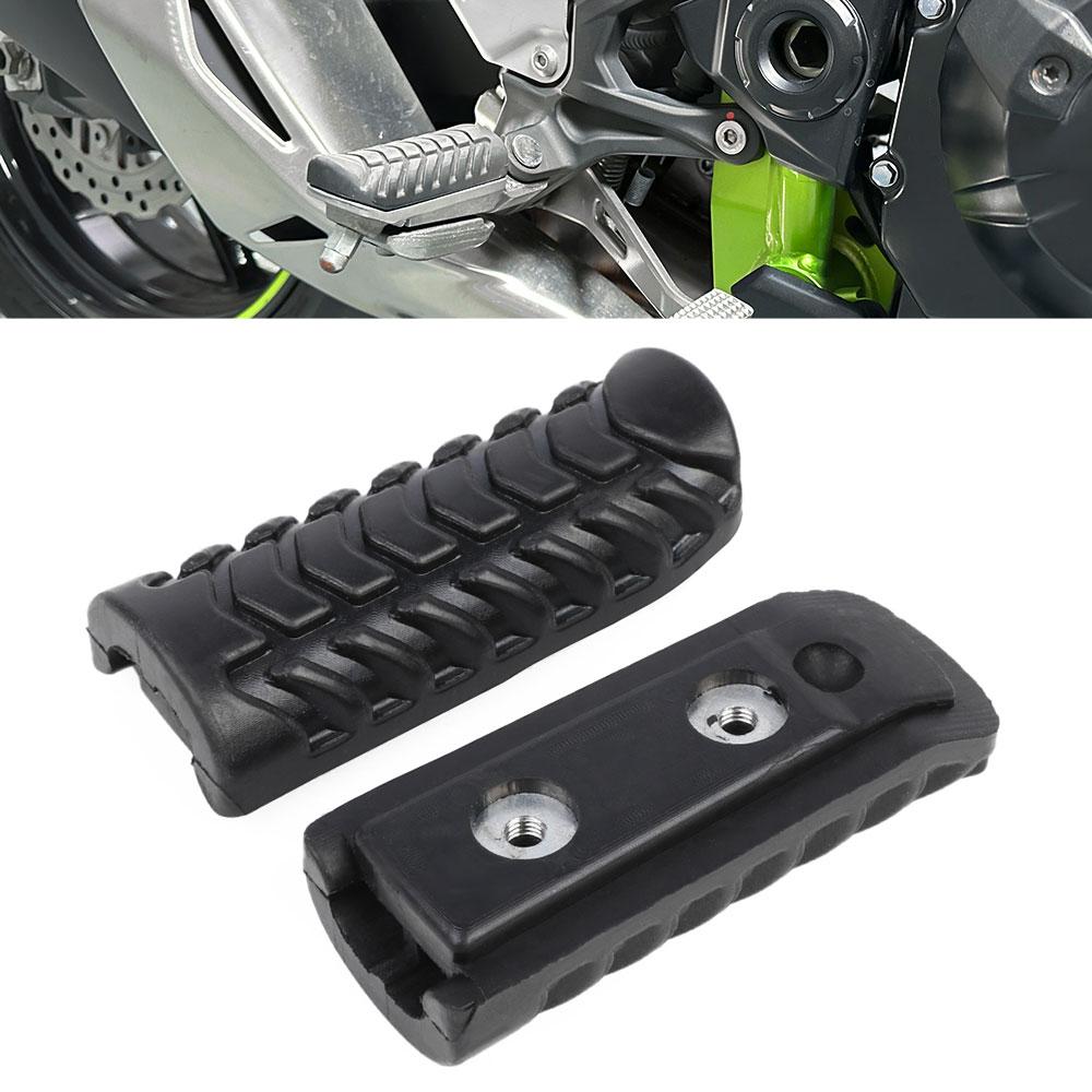 

2025 Z650 Z900 Motorcycle Rider Footpeg Front Footrest Foot Peg Pedal For Kawasaki Ninja 650 EX650 H2 ZX1002 Versys-X 300 250 Replace Rubber Cover