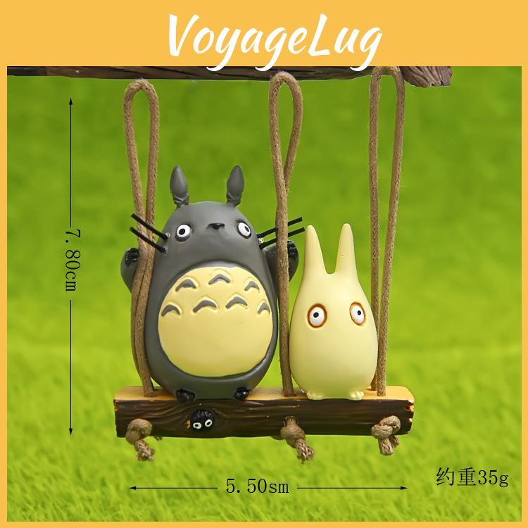 My Neighbor Totoro Swing Cat Scene Mini Model Ornament For Garden Decoration