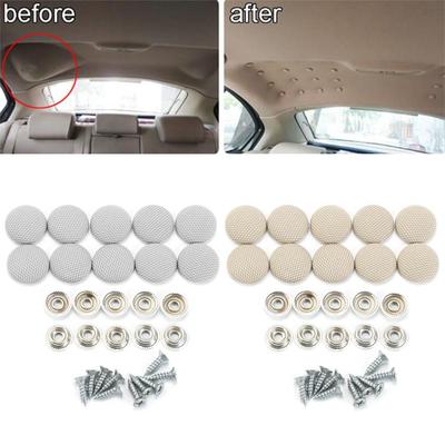 10 adet Araba İç Çatı Tavan Bezi Tamir Sabitleme vidalı kapak VW Polo Golf 4 5 6 7 Beetle MK3 MK4 MK5 MK6 Bora CC Passat B6 B5