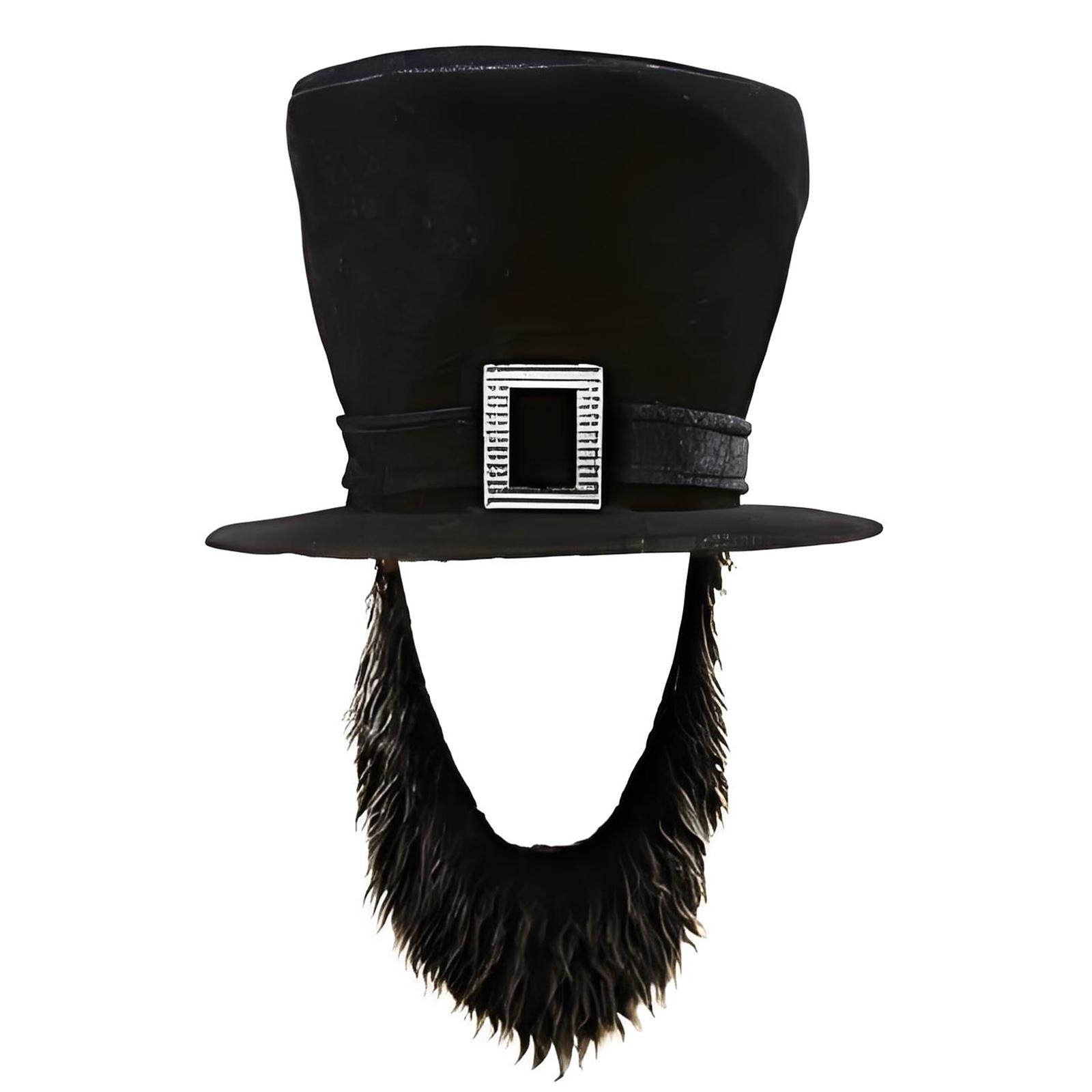 Funny Pirate Hat With Mustache Halloween Costume Prop For Parties Role Play Event Adult Sized Comfort чёрный