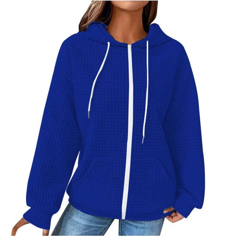 Women S Casual Long Sleeve Hooded Open Front Sweatshirt