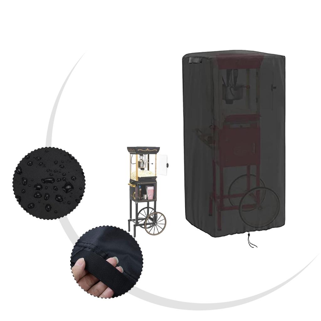 420D Oxford Cloth Dustproof and Waterproof Cover for Retro Style Popcorn Machine Cart Protects Against Rain and Dirt