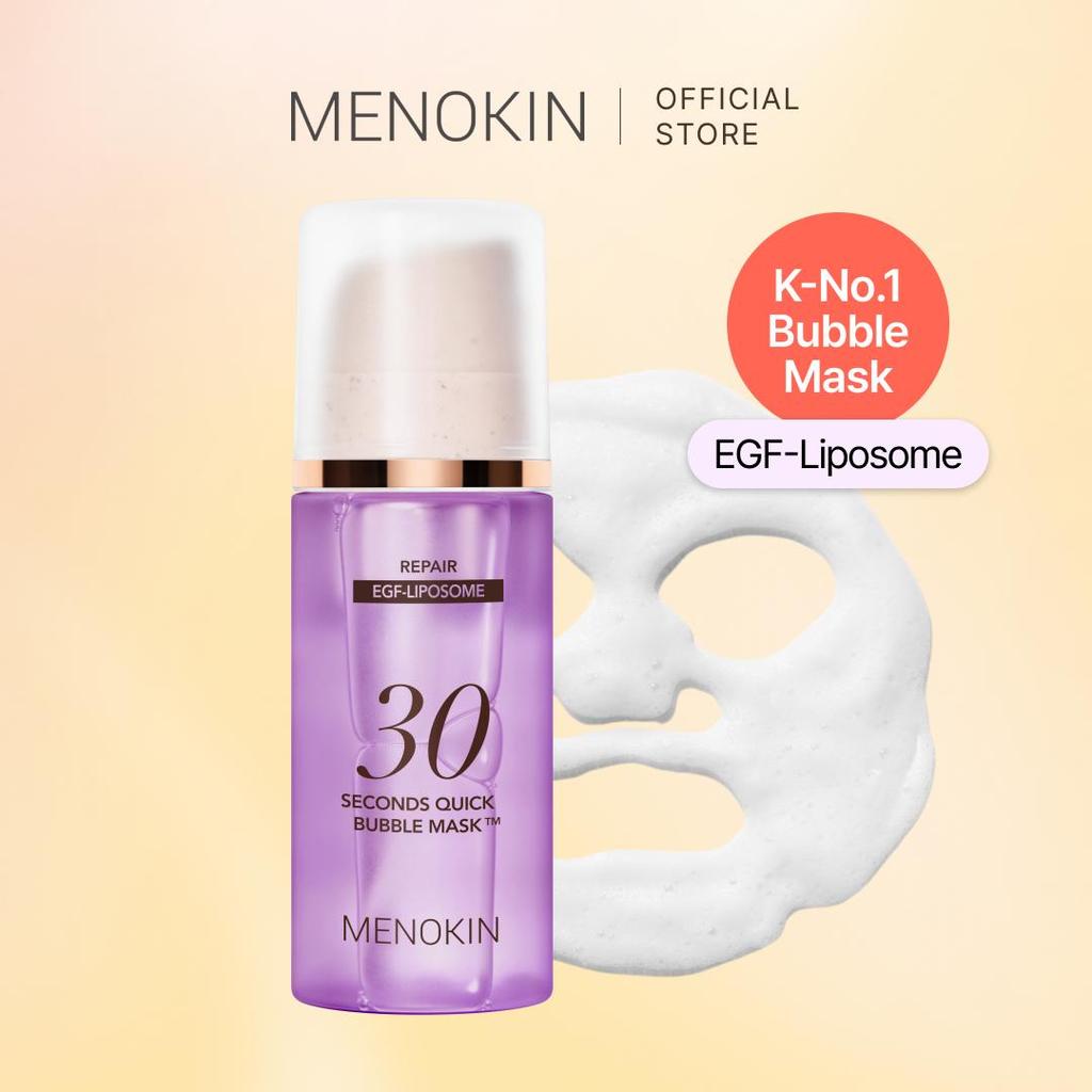 Menokin 30 Seconds Quick Bubble Mask 95ml, 5 Types To Choose, Korean Glass Skin Facial Mask, 70 Uses