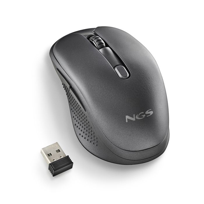 NGS EVO PEEP : Souris laser rechargeable avec connexion sans fil multi-mode. 2.4 GHz+Bluetooth 5.0+Bluetooth 5.1.Silencieuse, USB-A
