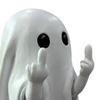 Halloween Finger Ghost Figurine Spooky Resin Light-up Ghost Statue for Halloween Home Tabletop Tray Shelf Decor