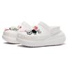 Crocs Crush Clog EVA Bubble Jellyfish Sweetheart Handkerchief Cute American Casual Personality Hole Shoes Unisex Black Pink White