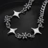 Zircon Star Men's Necklace, Niche Minimalist Design Jewelry, Women's Fashionable Versatile Light Luxury High-end Accessory