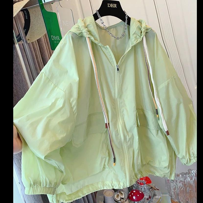 Women Sunscreen Coat  Loose Large Size Breathable Sun-Protective Clothing Jacket Fashion Outdoor Thin Quick-Drying Top Female