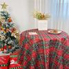 Nappe de Noël Rouge Vert Tartan Carreaux Buffalo Nappe Housse Cuisine Salle à Manger Fête Vacances Décoration Ferme