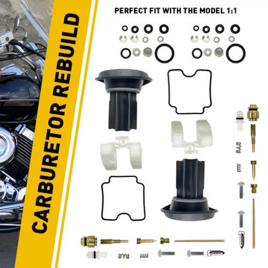 Fit 1999-2007 Yamaha XVS 1100 Carburetor XVS1100 Carb Repair Rebuild Kits