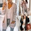 Premium Quality Women Long Sleeve Loose Sweater Knitted Cardigan Coat Jacket Outwear Casual For Effortless Style