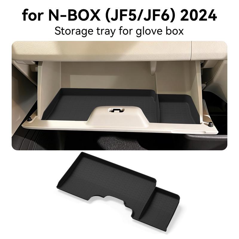Silicone Glove Box Organizer Mat for 2024 Honda N-BOX JF5/JF6 Models