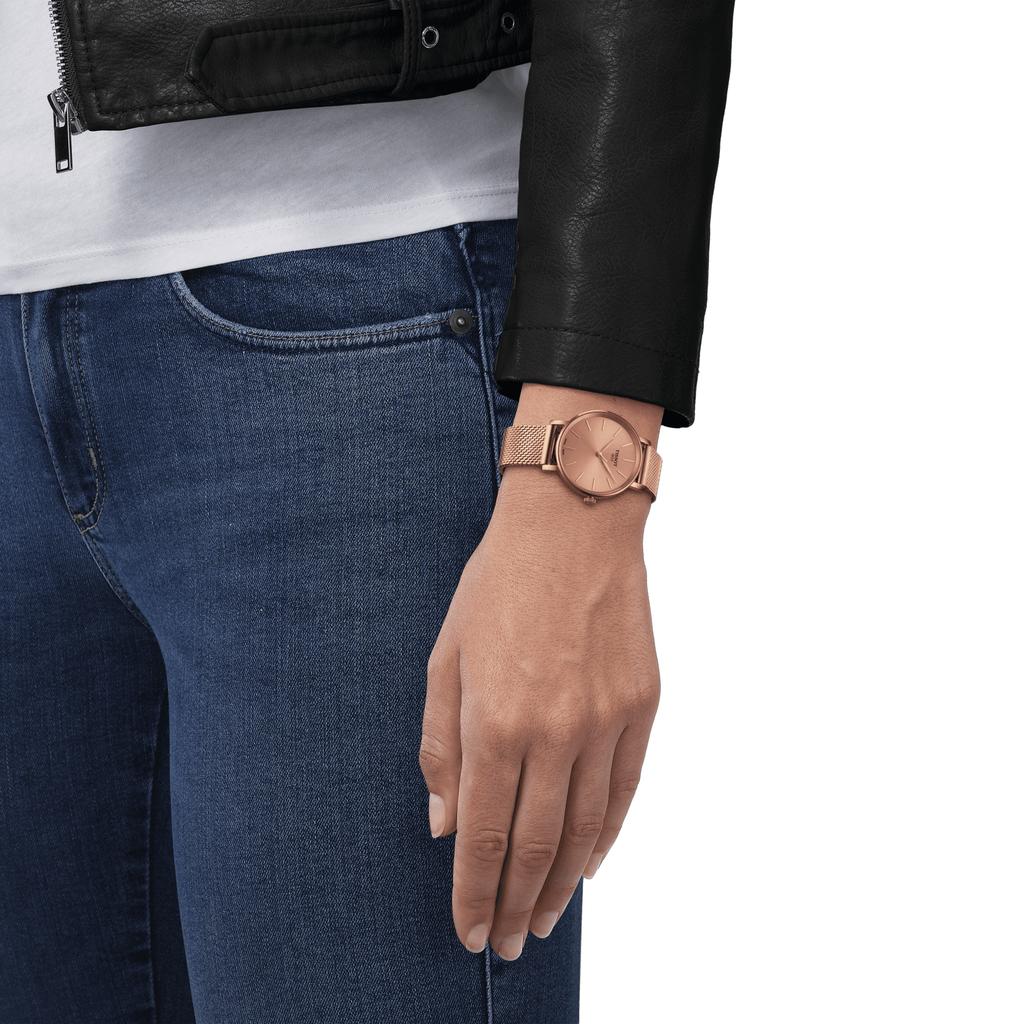 Tissot Stainless Steel pink Dial Men's Fashion Watch T143.210.33.331.00