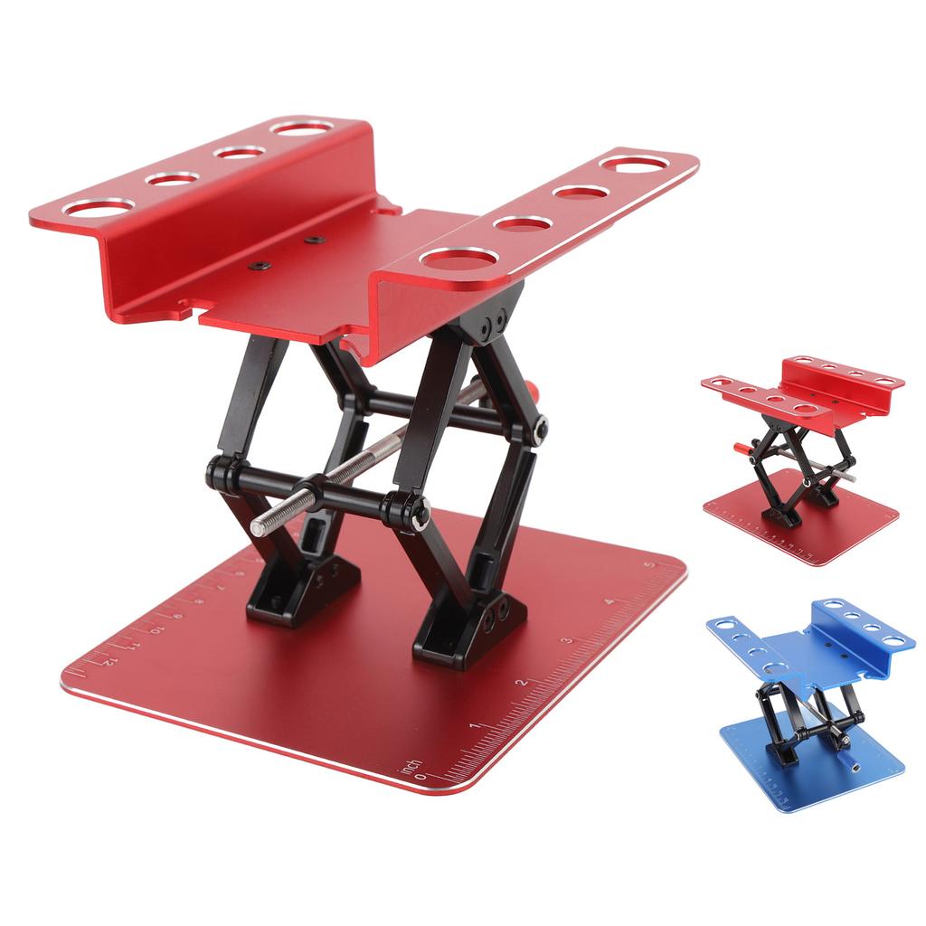 RC Car Work Stand Simulation Metal RC Repair Workstation Support Elevating Platform Rotatable for 1: