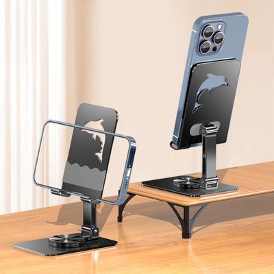 360° Rotating New Metal Phone Holder, Desktop Folding and Rotating Dedicated Support Frame, Universal and Easy-to-use Lazy Phone Holder