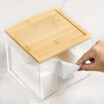 Tissue Box Holder Multifunction Waterproof Toilet Paper Organizer for Hotel Kitchen