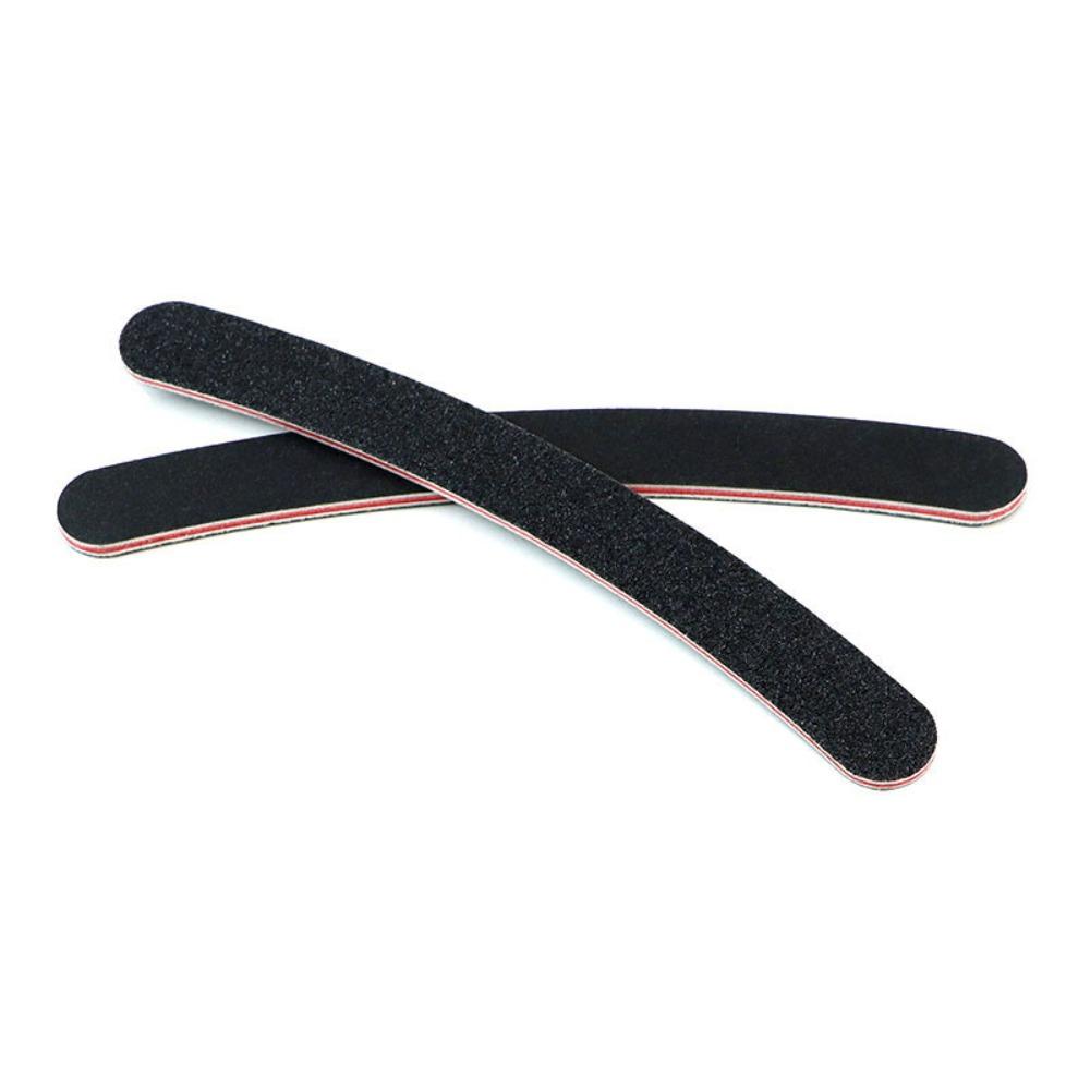 25Pcs/Lot Grey Sandpaper Nail File 100/180 Double Sided Buffer Block Polisher Pedicure Manicure Nail Art Files Nails Accesorios