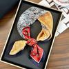 Polka dot silk scarf square scarf high-end new versatile decorative scarf scarf scarf neck cashew flower scarf shawl can be used as a tube top