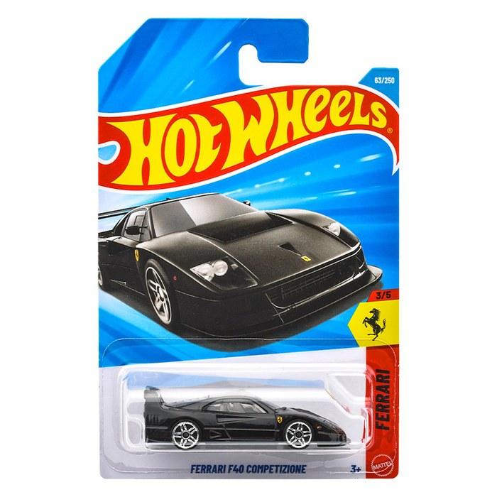 Hot Wheels Basic Car Ferrari F40 Competizione 1/64 JMX24 (Black)