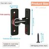 Luminous Door Lock Zinc Alloy 90 ° Rocker Arm Hook Lock Sliding Door Latch Heavy Duty Barn Gate Bolt for Cabinet Door Window