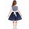 Abito Tradizionale Bavarese da Bambina Costume Oktoberfest Vestito Folk Tedesco per Bambini Abito da Esibizione per Bambini con Grembiule e Dettagli Ricamati