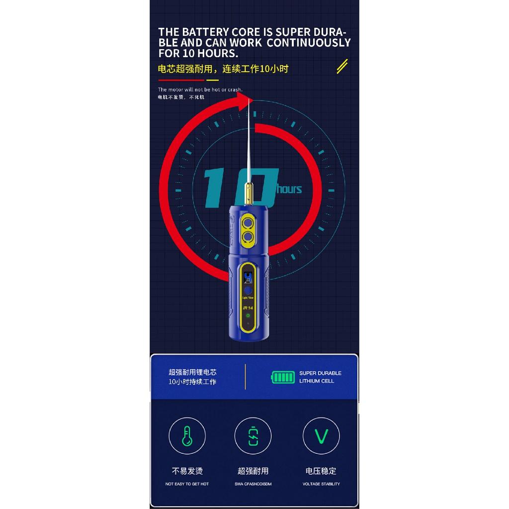 MECHANIC IR14/IR13/IR10 PRO Electric OCA Glue Remover Tool With Green Dust Display Lamp LED Display For Screen Remover Glue