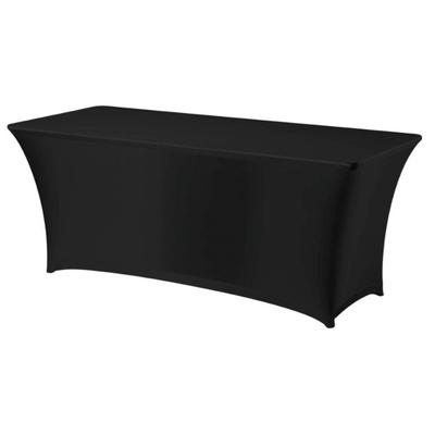 Rectangular Tablecloth Without Ironing 150x760cm Jersey Fabric Black - Hendi 814406