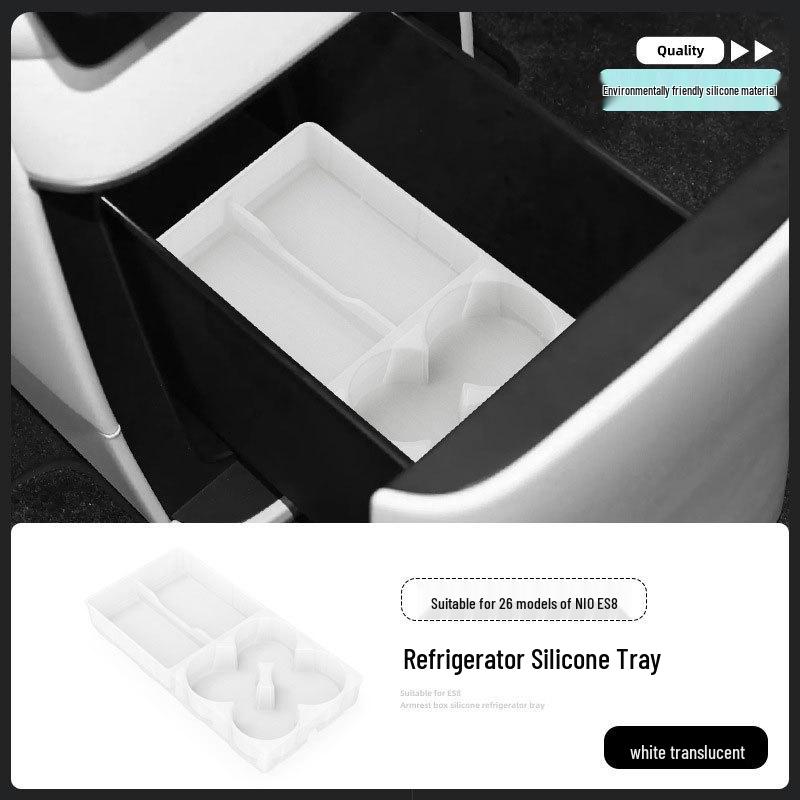 Nio ES8 Refrigerator Silicone Mat Tray & Cup Holder Grid, 3rd Gen 26-Model Compatible Accessories