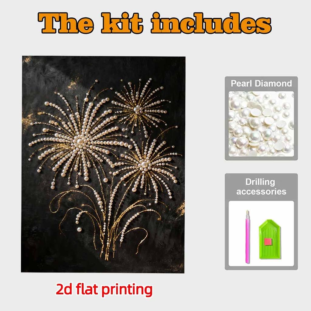 Kristall Perlen Malerei 5D DIY Rahmen Dekoration Malerei Feuerwerk Heim Wand Dekoration Transparent Perlen Edelstein Malerei Bild Kunsthandwerk