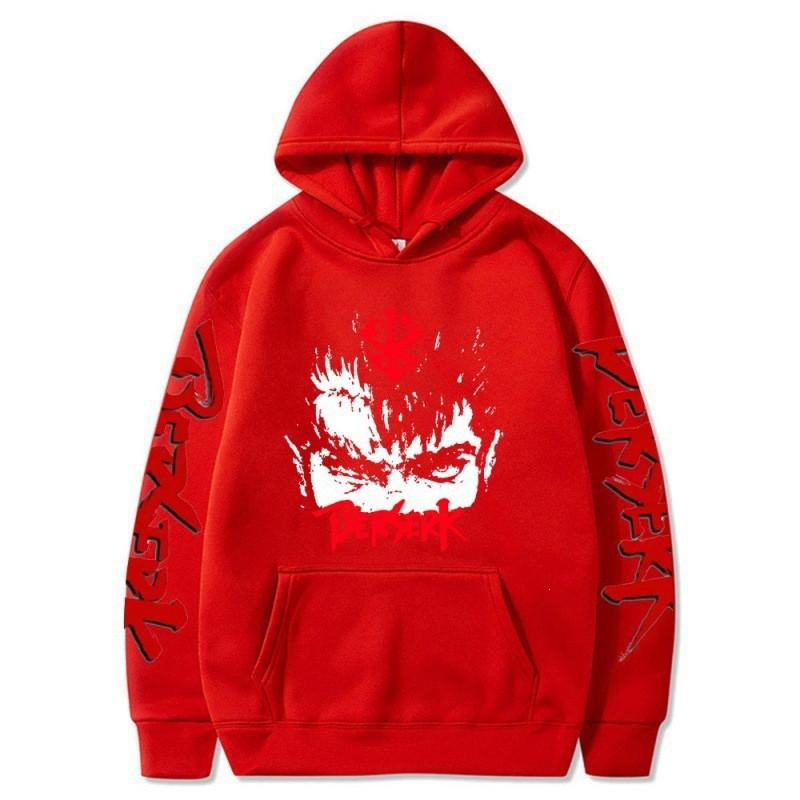 Berserk Anime Hoodie Unisex Dark Theme Printed Long Sleeve Sweatshirt Casual Streetwear