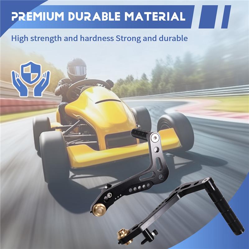 NEW-For Go Kart Pedals Cycling Racing Cart Foot Pedal System For Motorcycles Adjustable Brake Throttle Accelerator Footpegs